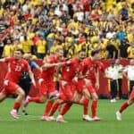 منتخب سويسرا يحتفل بالتأهل إلى ربع نهائي كأس العالم 2026