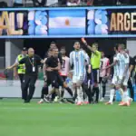 محمد صلاح ولاعبو منتخب مصر خلال مواجهة الأرجنتين في كأس العالم 2026