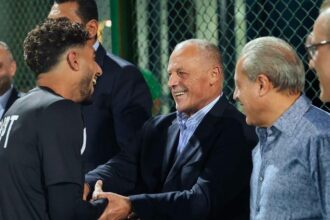 منتخب مصر يختتم تحضيراته في مركز المنتخبات بحضور وزير الرياضة