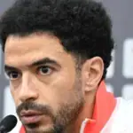 عمر جابر قائد فريق الزمالك خلال مباراة
