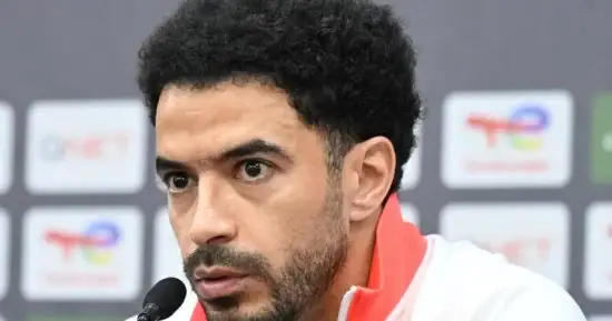 عمر جابر قائد فريق الزمالك خلال مباراة