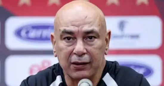 حسام حسن المدير الفني لمنتخب مصر وإبراهيم حسن مدير المنتخب
