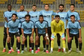 لاعبو غزل المحلة والاتحاد السكندري خلال مواجهة في الدوري المصري الممتاز
