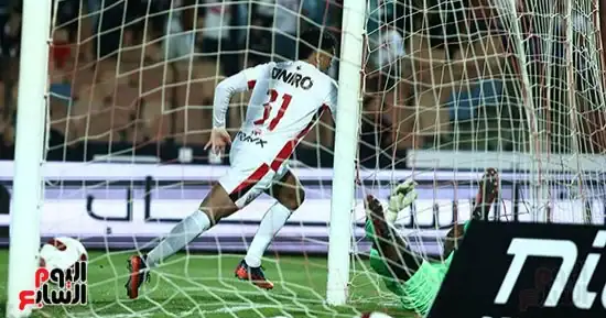 لاعبو الزمالك خلال مباراة في دوري أبطال أفريقيا
