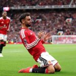 برونو فيرنانديز قائد مانشستر يونايتد خلال مباراة